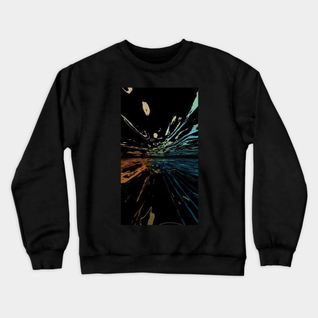 Colorful warp Crewneck Sweatshirt by Annabellepaints